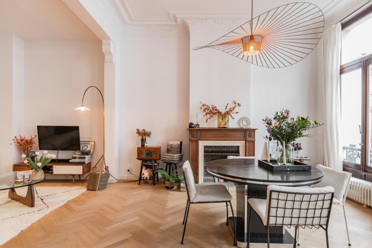 Traditional Chic, High Ceilings' Apt Aircos And Garage Antwerp Exterior photo